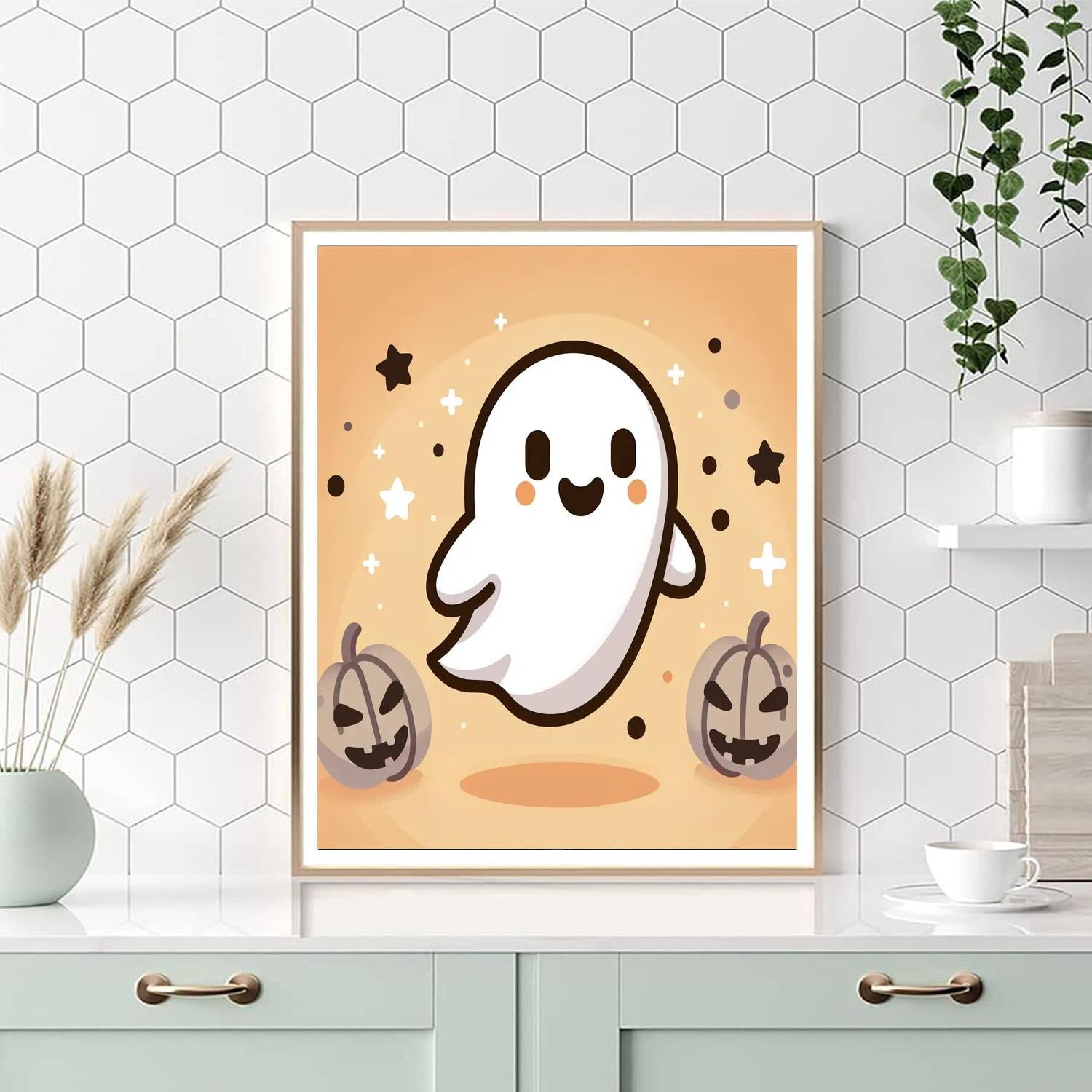 Charming Ghost Painting By Numbers Kit