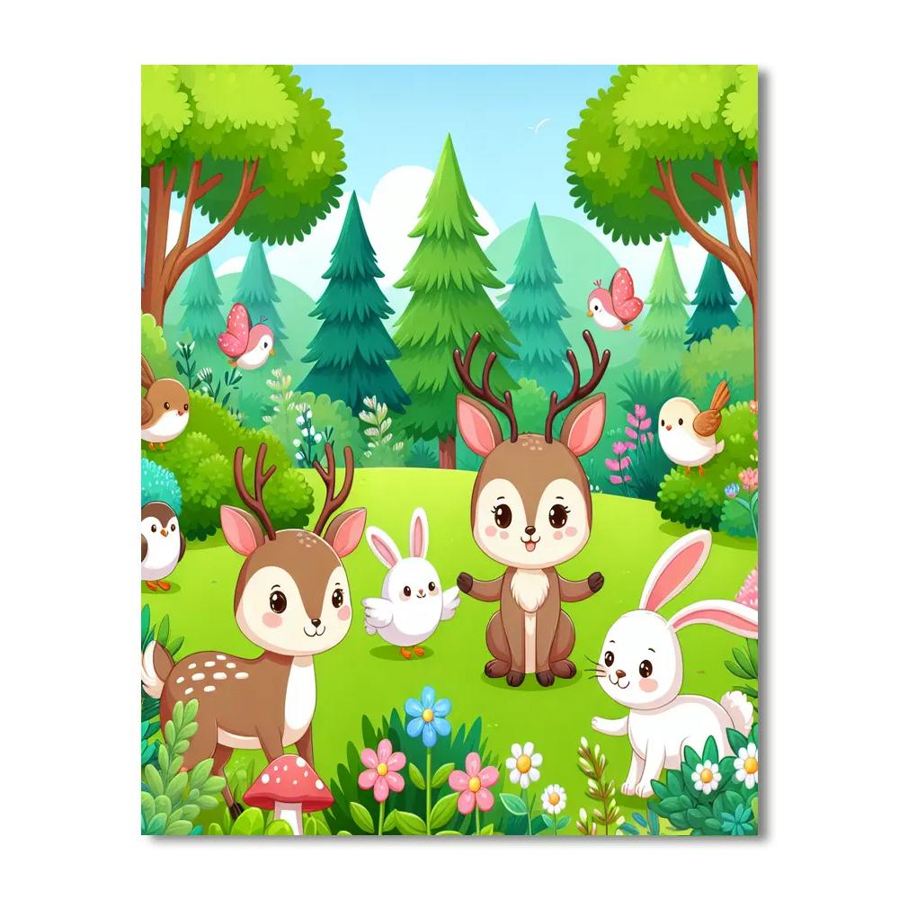Joyful Nature Adventure Painting Number Kit