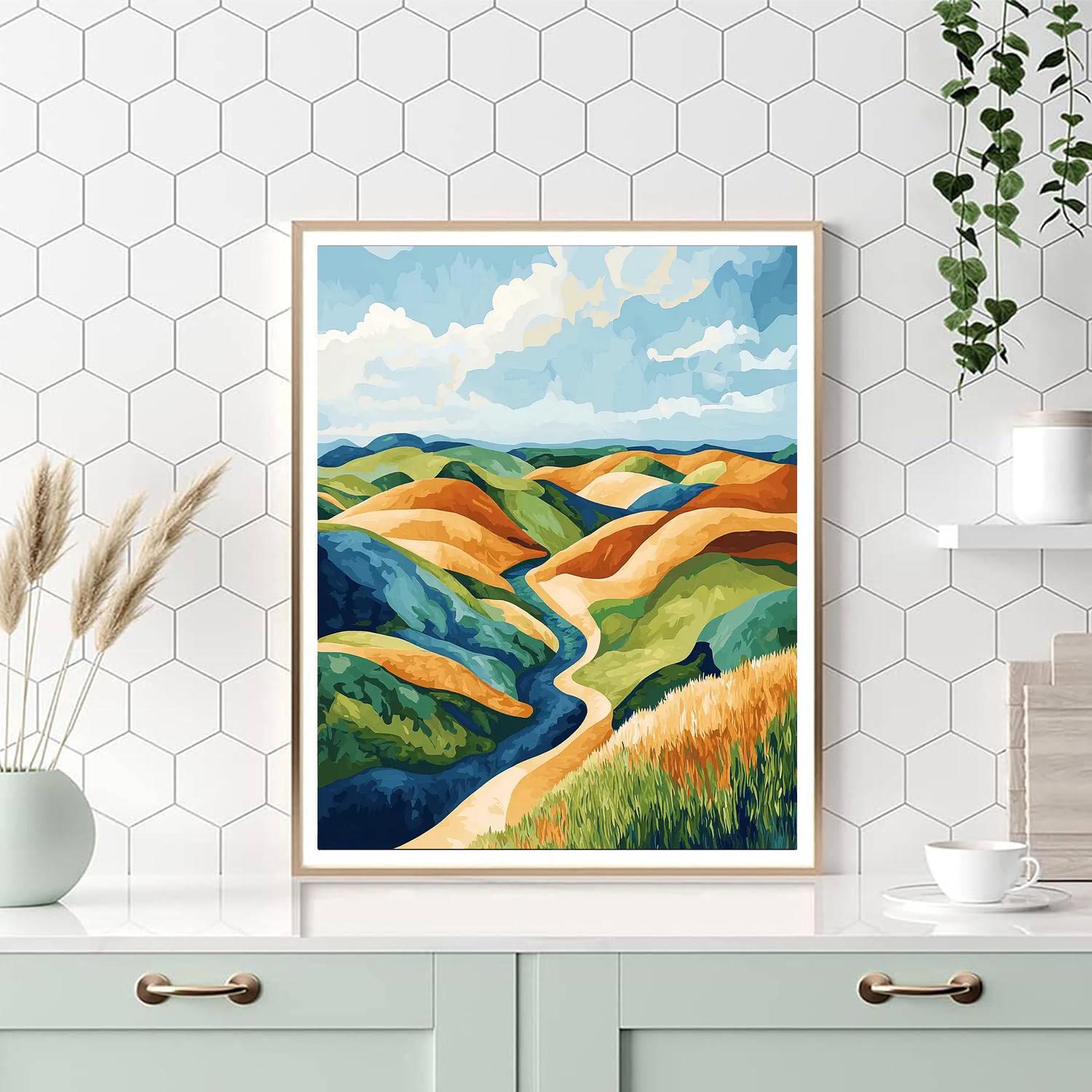 Paul Cézanne Inspired Organic Echoes  Paint By Numbers Kits