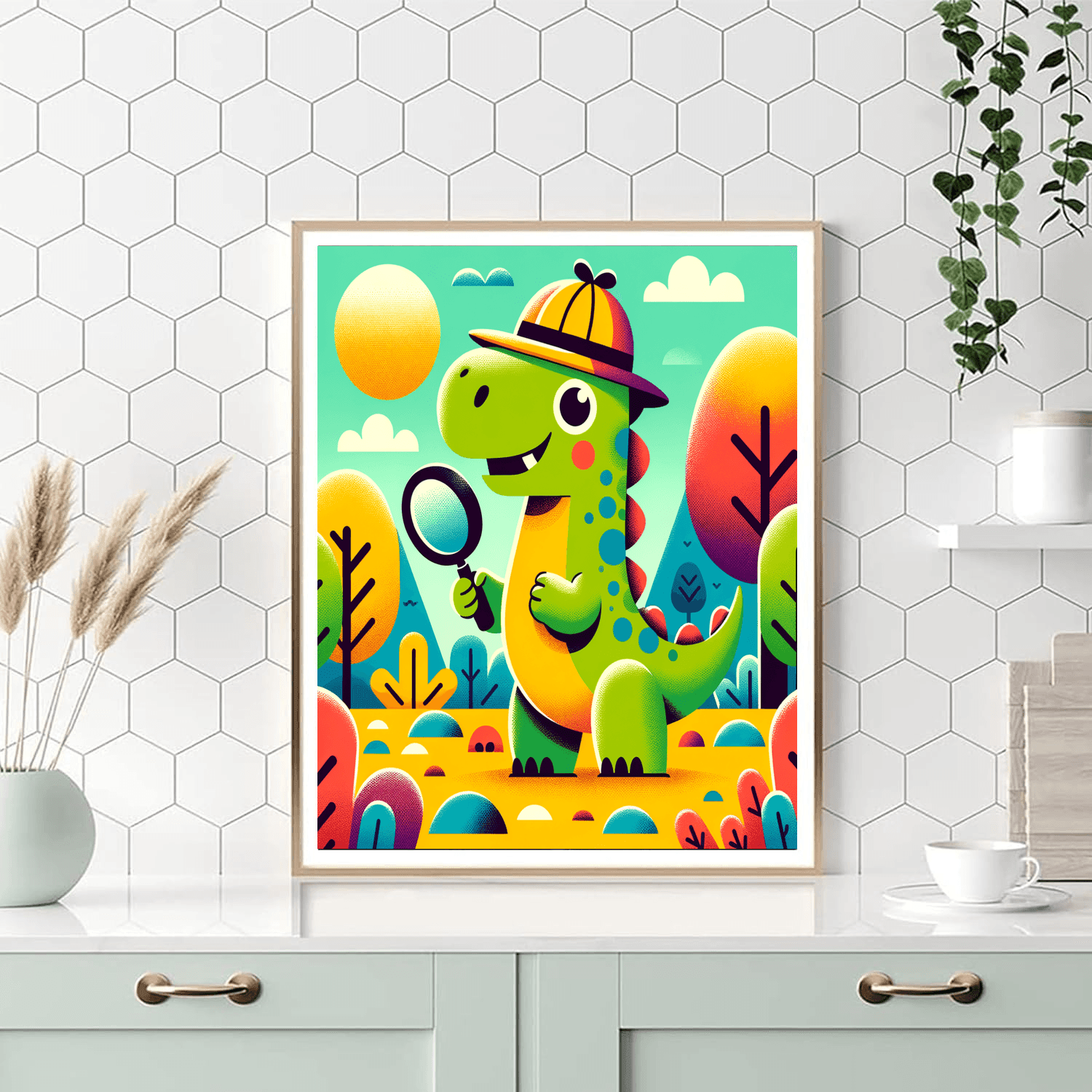 Dinosaur Detective DIY Paint By Numbers