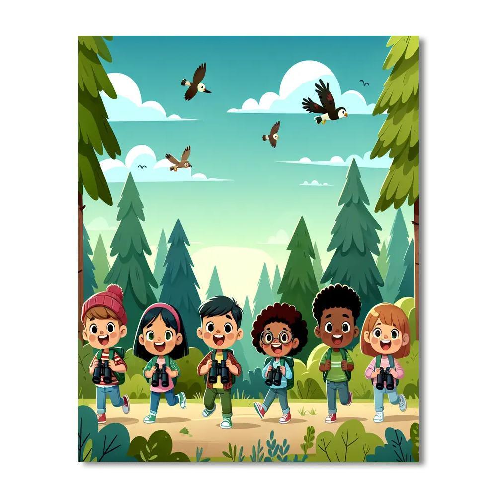 Lively Nature Explorers Paint By Numbers Art