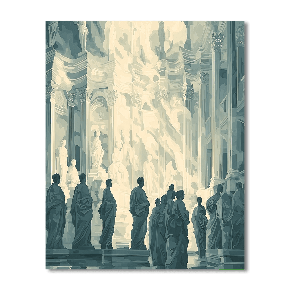 Michelangelo Inspired Sculpted By Light  Painting By Numbers Kit