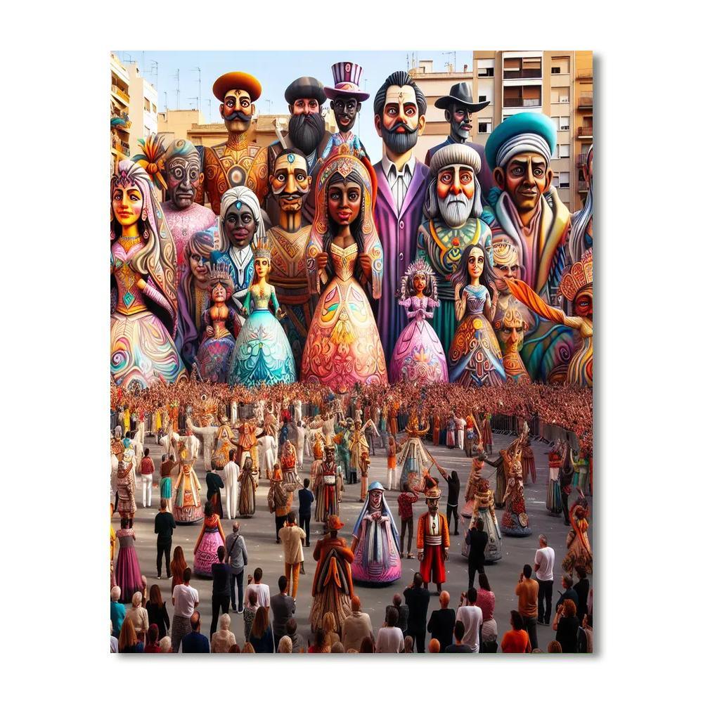 Valencia Fallas - Valencia, Spain Paint By Numbers Art