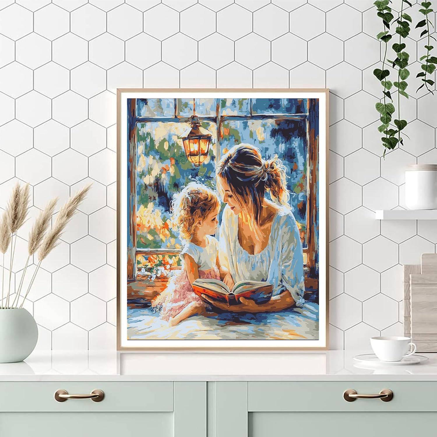 Cuddle And Read Paint By Number
