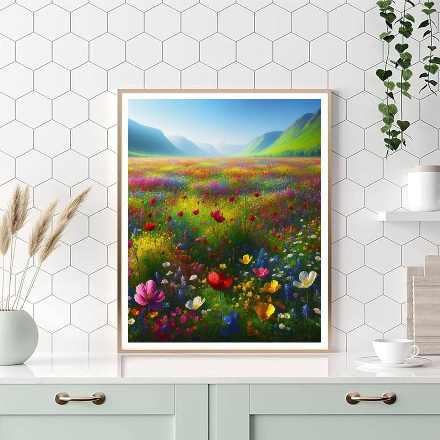 Idyllic Spring Meadow Paint By Number