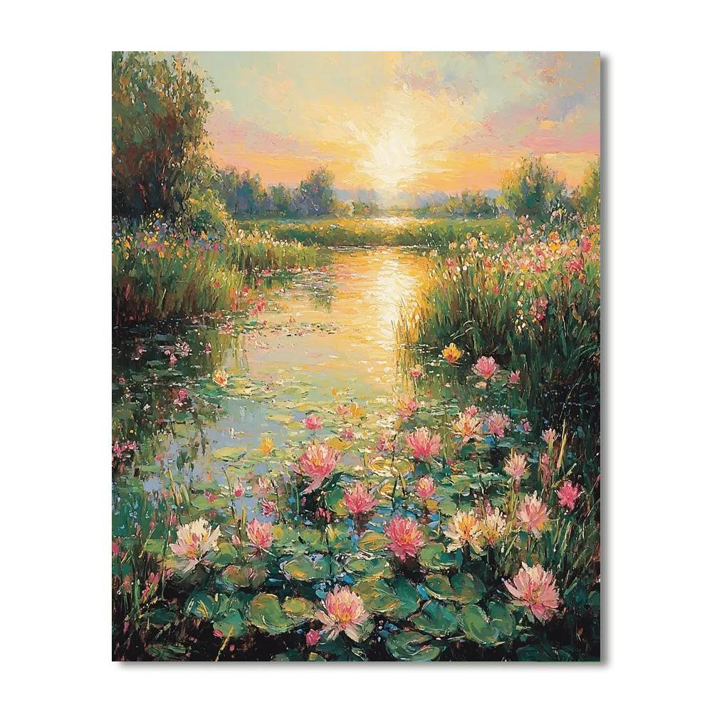 Claude Monet Inspired Eden's Palette  Paint By Number