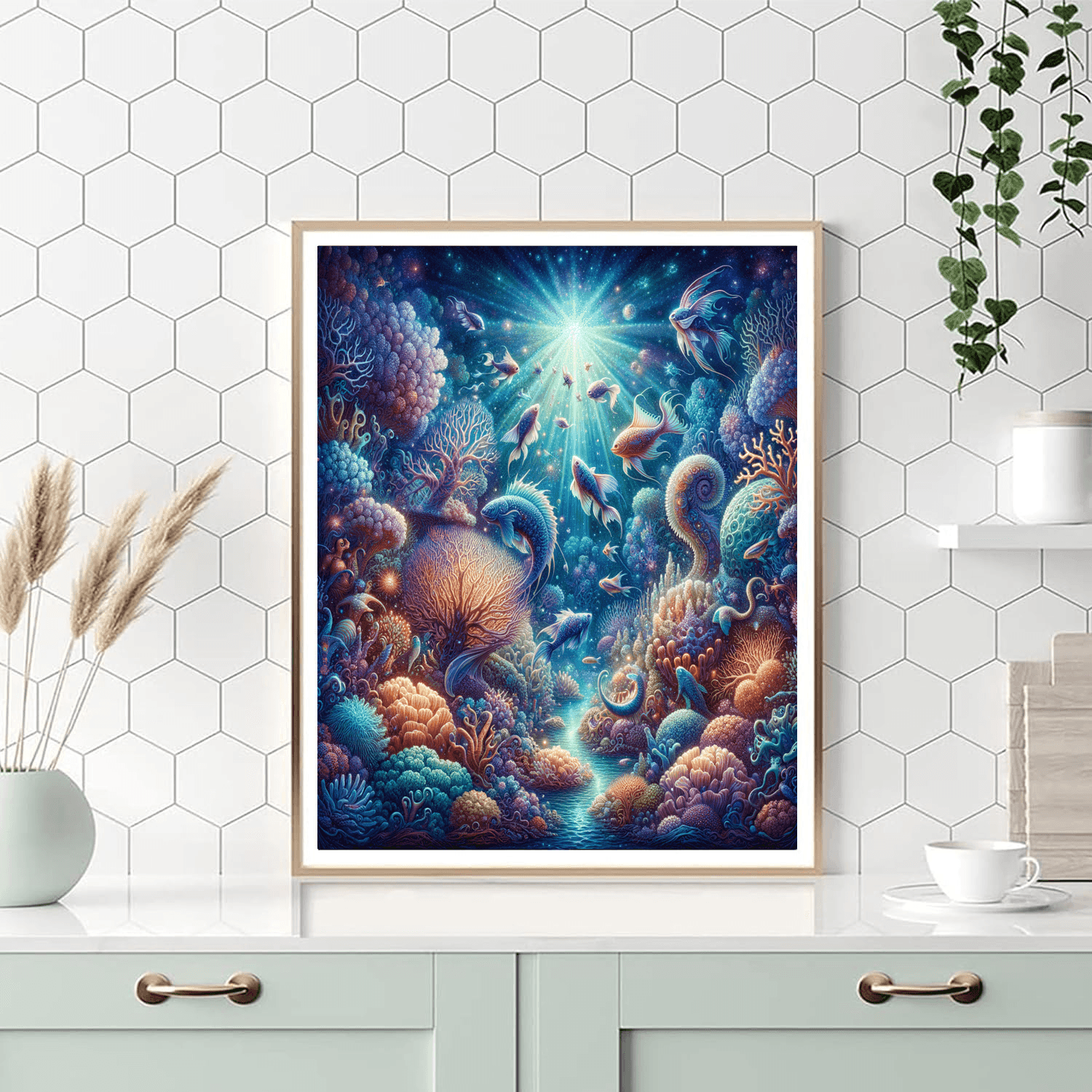 Enchanted Ocean Wonderland Paint By Numbers Art