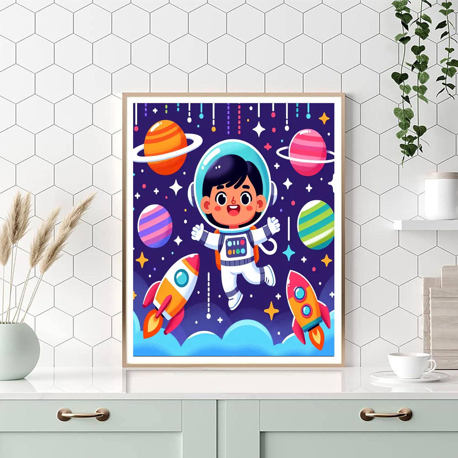 Artistic Adventures In Space Painting Number Kit