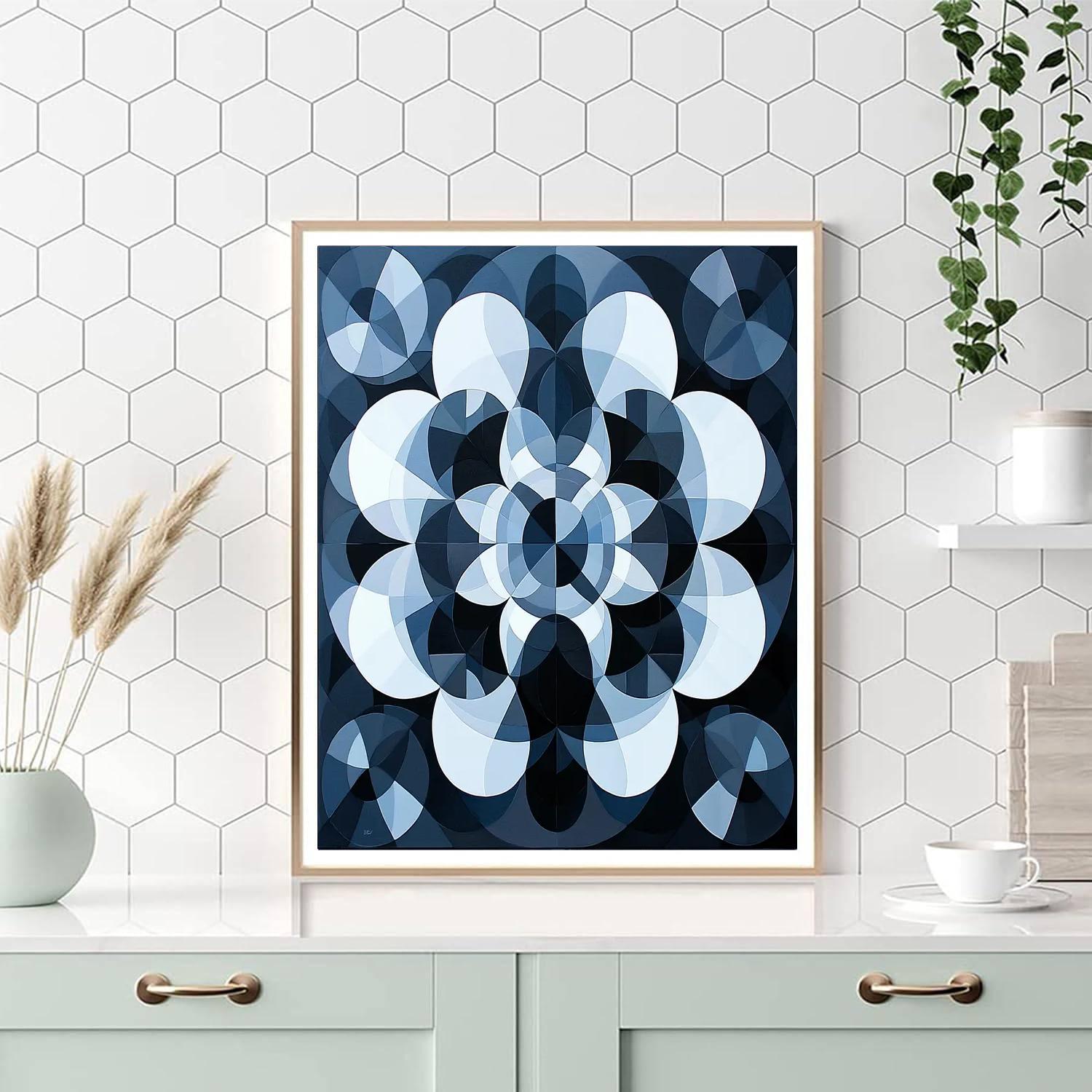 M.C. Escher Inspired Symmetrical Worlds  Numbered Painting Kits