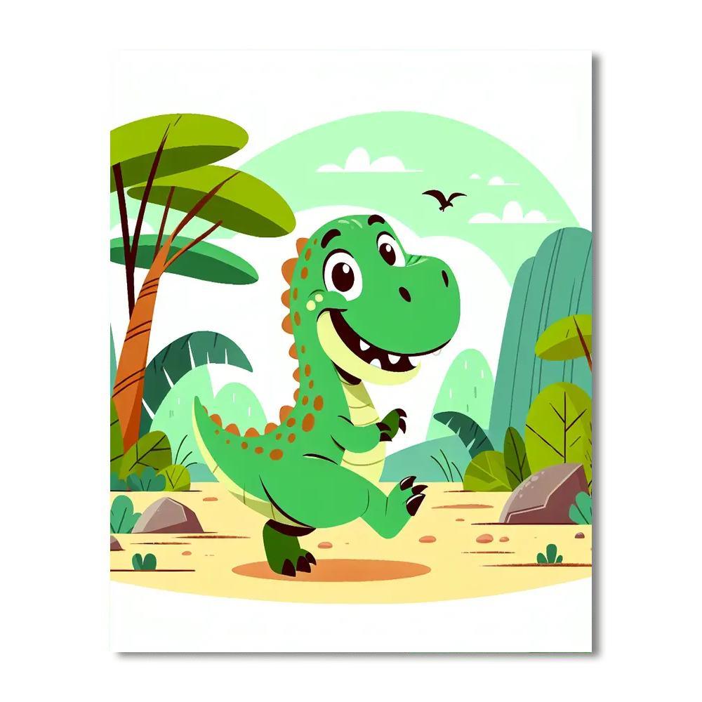 Dinosaurs Discovery Number Painting