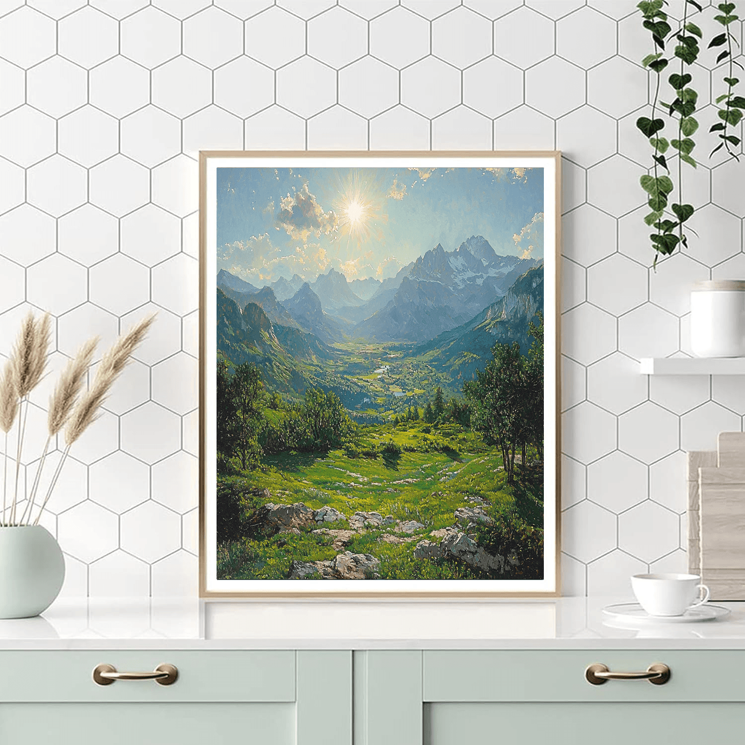 Albert Bierstadt Inspired Timeless Horizons  DIY Paint By Numbers