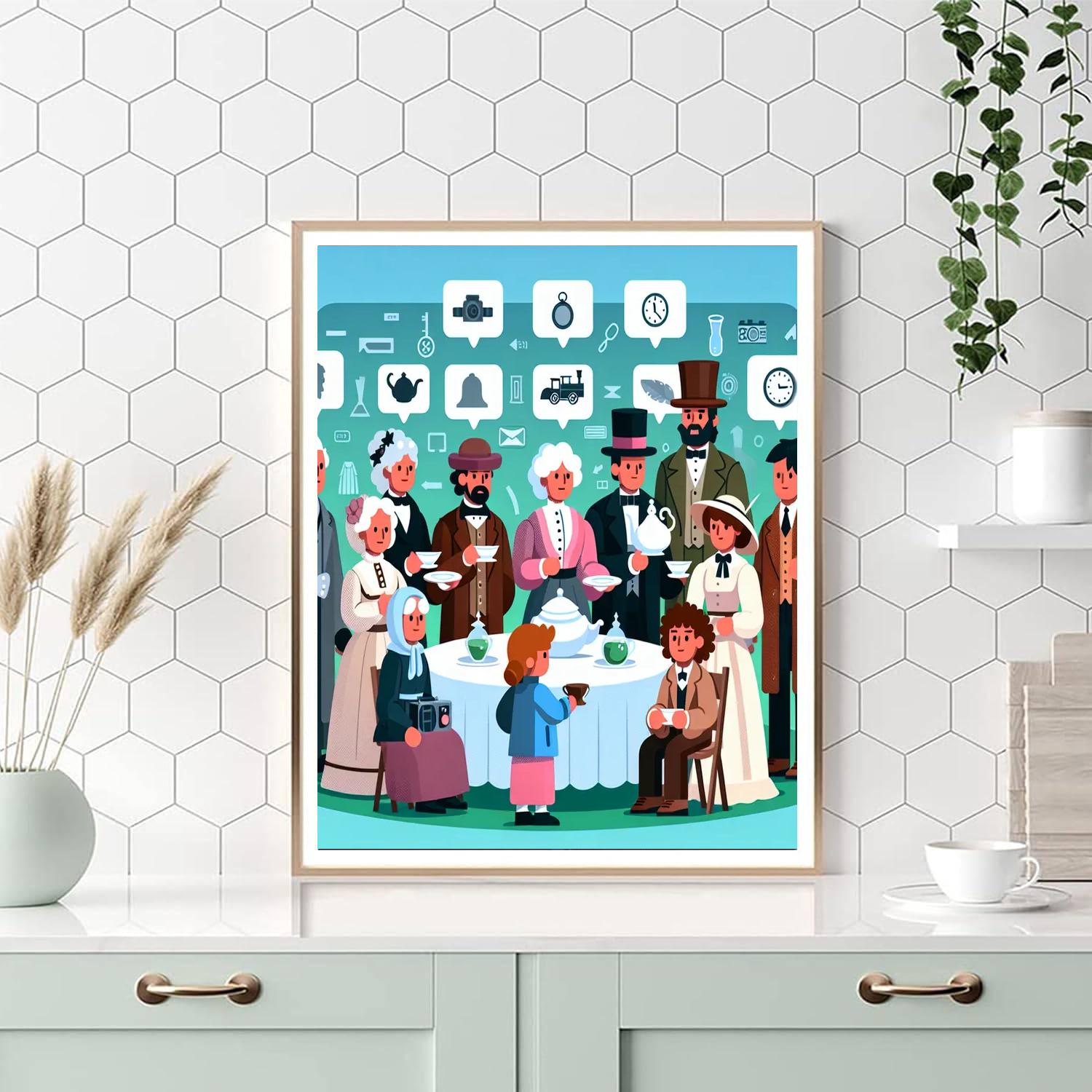 Time Traveler's Tea Party Paint By Color