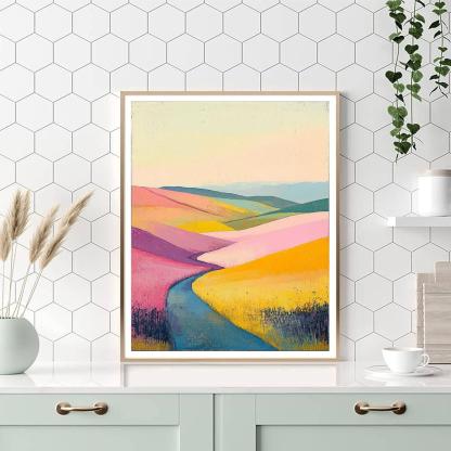 Nandalal Bose Inspired Dawn's Gentle Symphony  Paint By Number