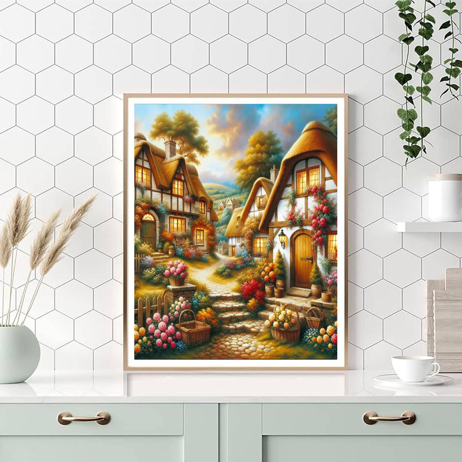 Charming Village Retreat DIY Paint By Numbers