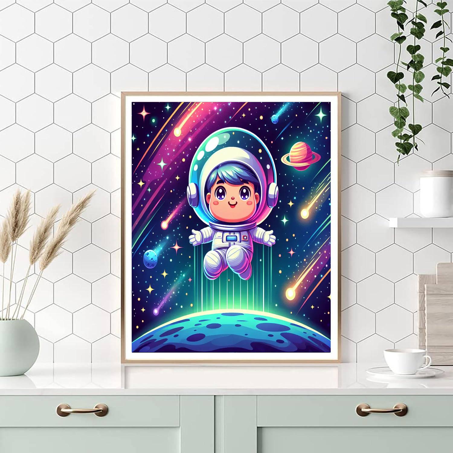 Space Explorer Galaxy Quest DIY Paint By Numbers