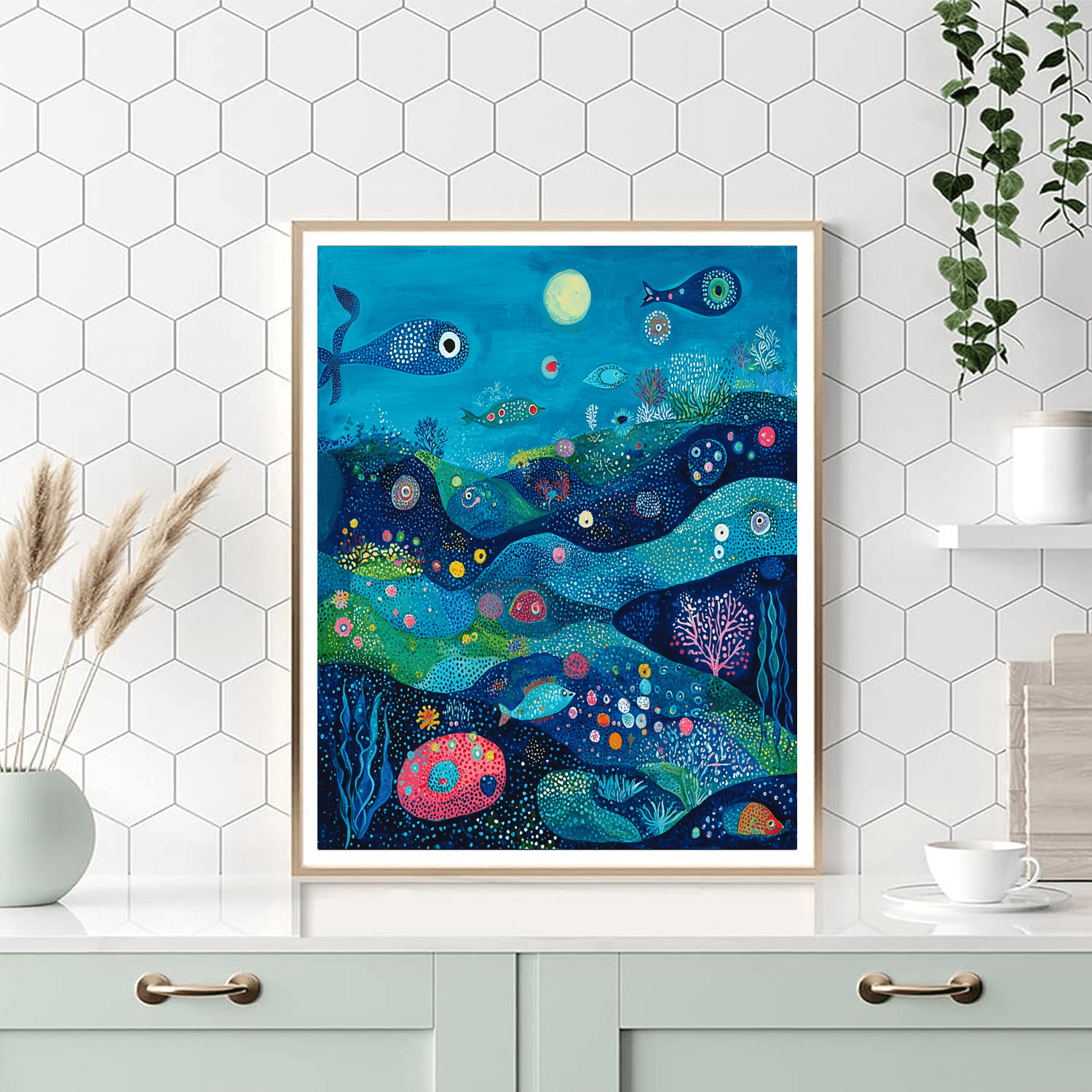 Miro Inspired Surreal Underwater World Paint By Numbers Kits