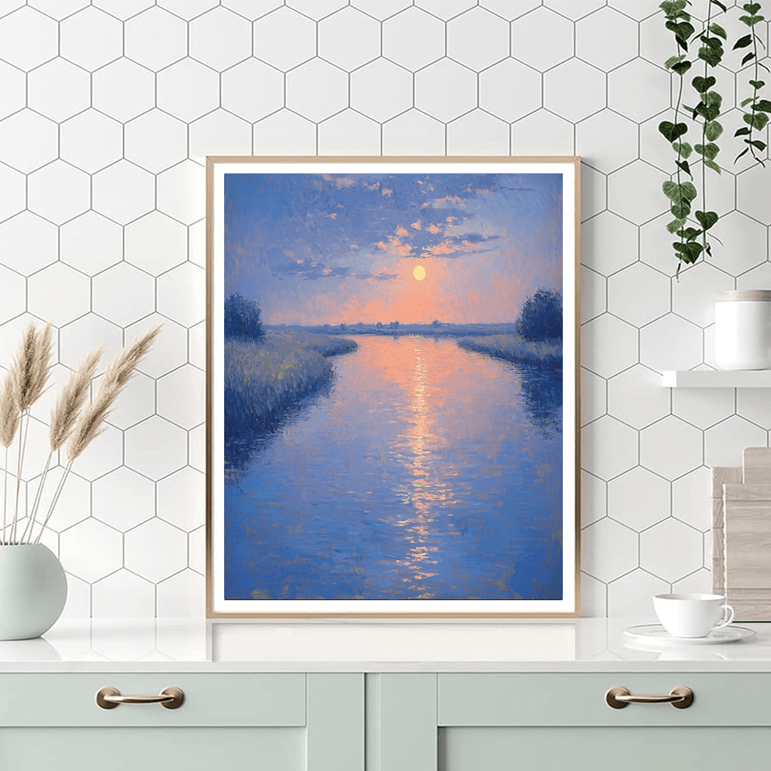 J.M.W. Turner Inspired Silent Nightfall  Painting By Numbers Kit