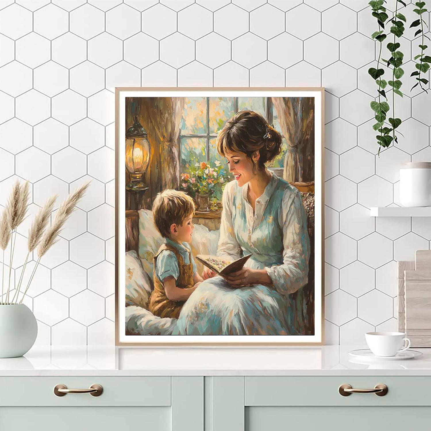 Mom's Cuddle Corner Painting Number Kit