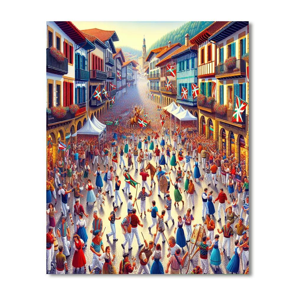 Day Of The Basque Country - Spain Painting Number Kit