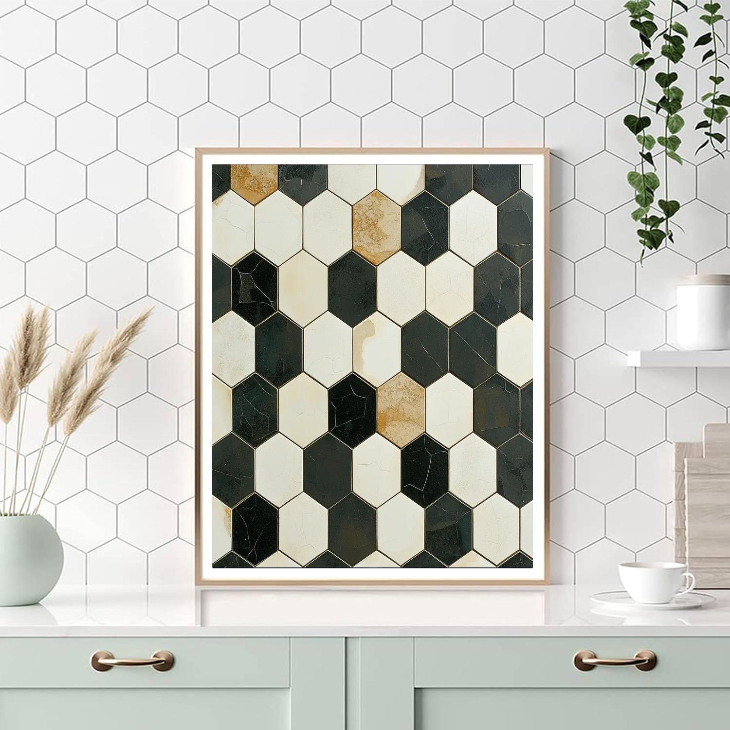 M.C. Escher Inspired Tessellated Visions  Paint By Numbers