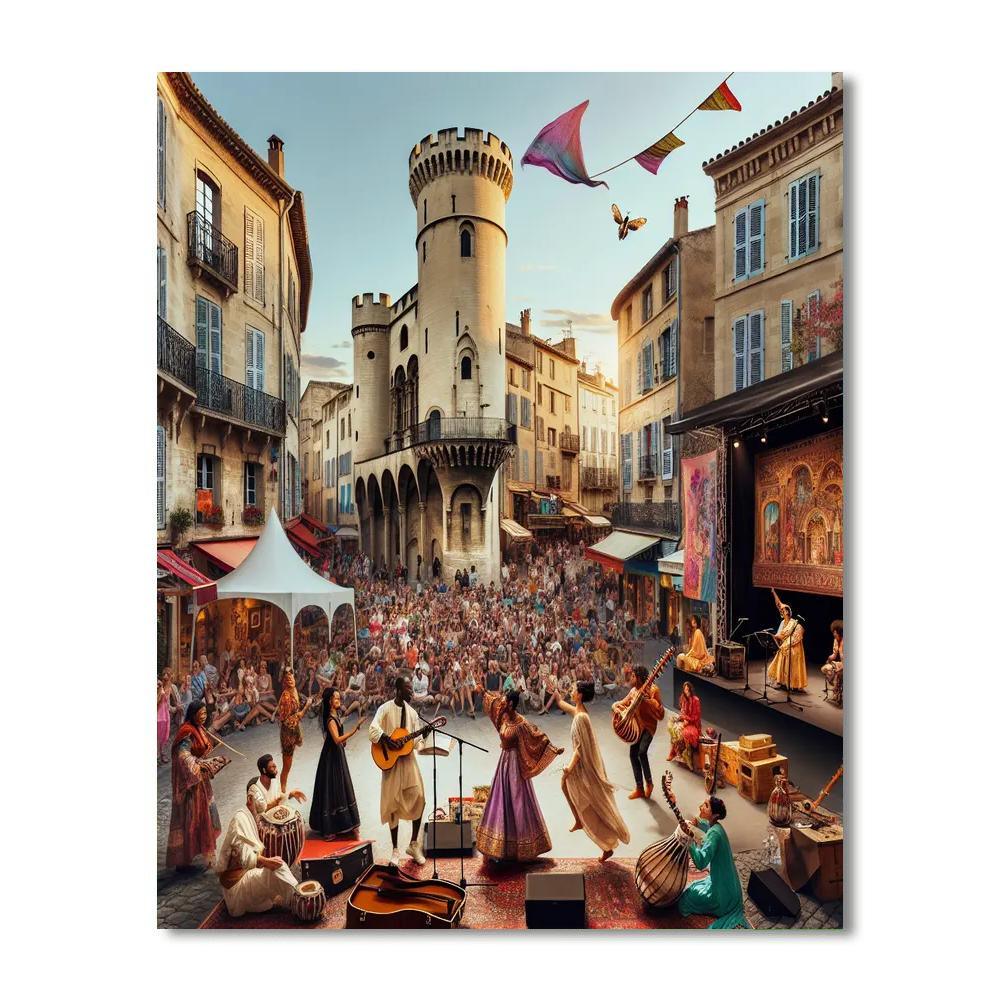 Festival D'avignon - Avignon Paint By Numbers Kits