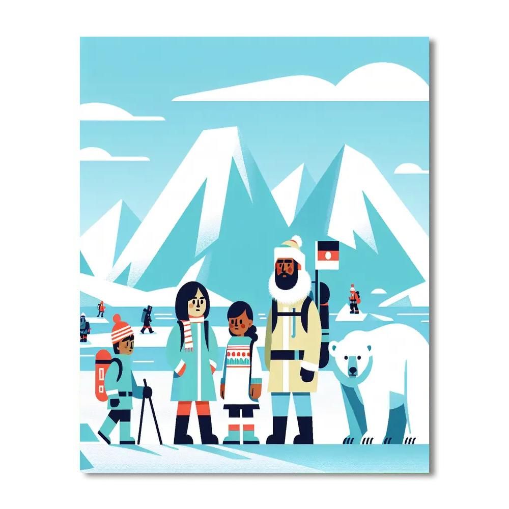 Artic Adventure Quest Numbered Painting Kits