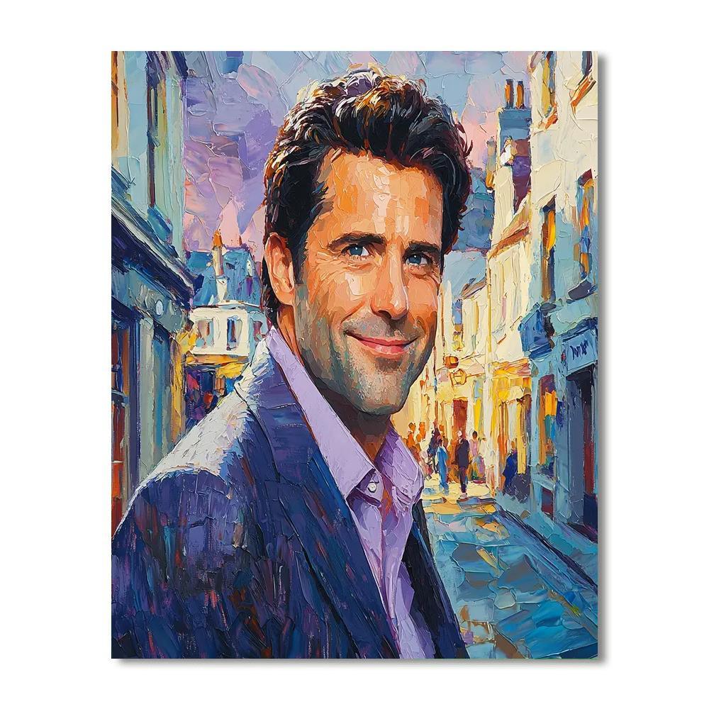 Hugh Grant: The Charming Gentleman Of Romantic Comedies Number Painting