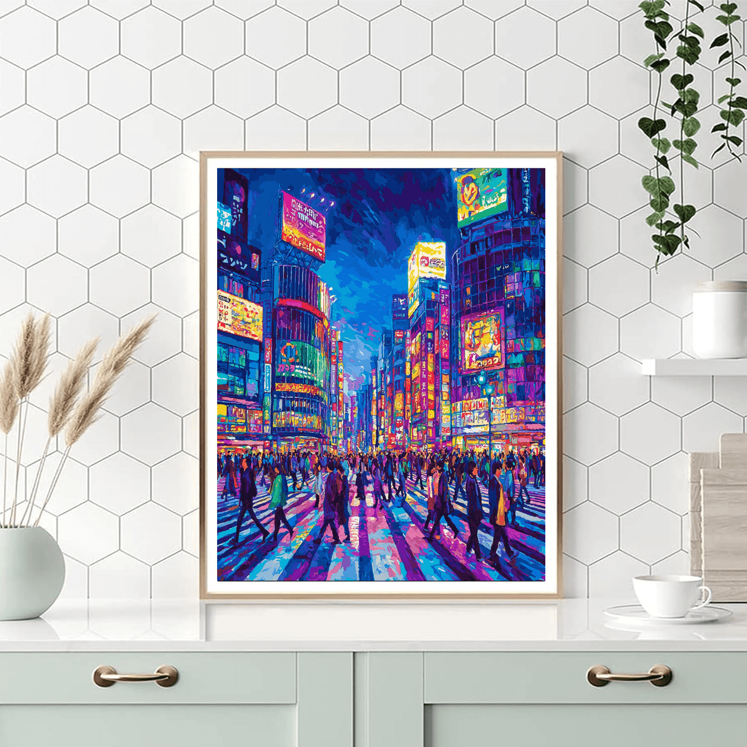 Tokyo's Shibuya Crossing Paint By Numbers