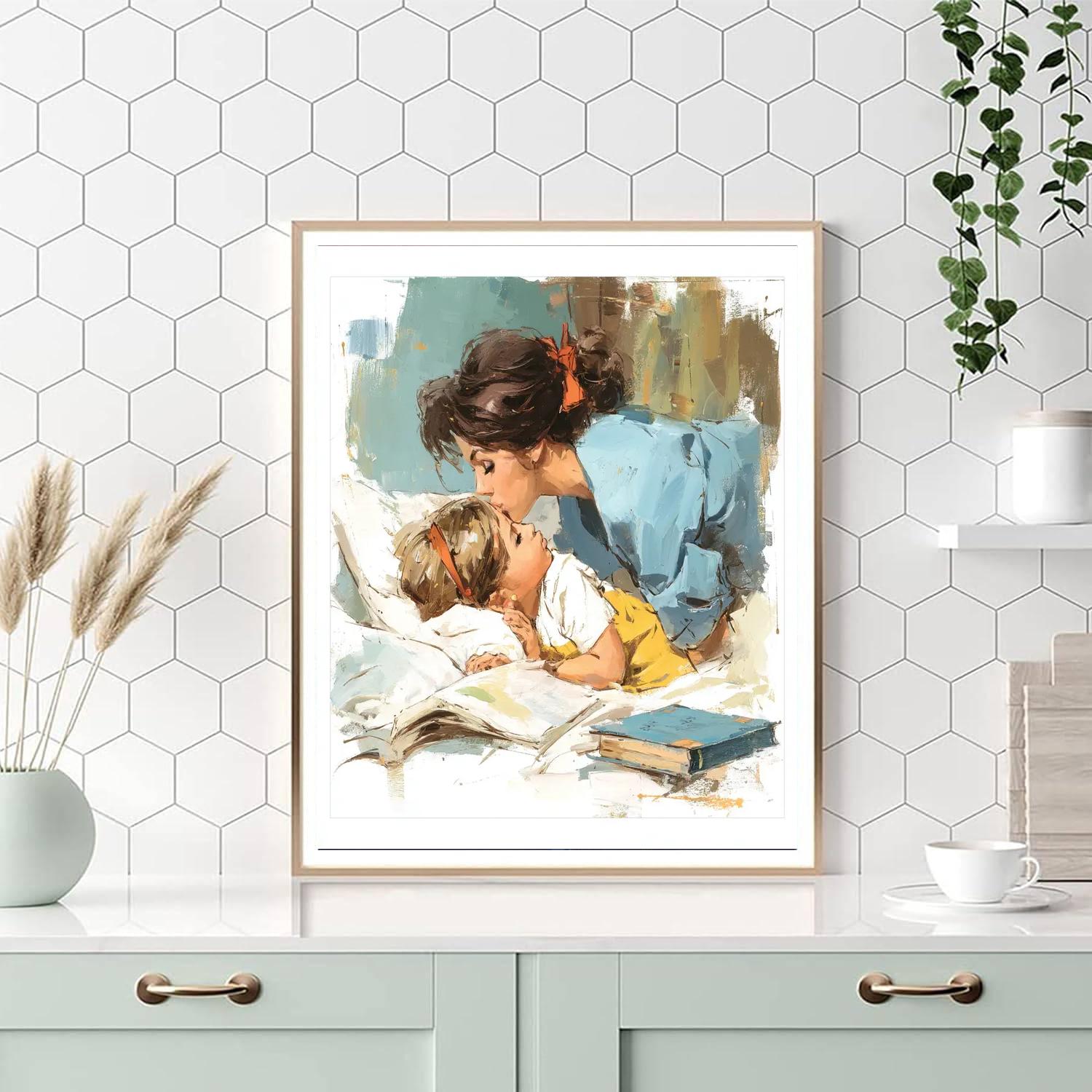 Sweet Dreams With Mom Numbered Painting Kits