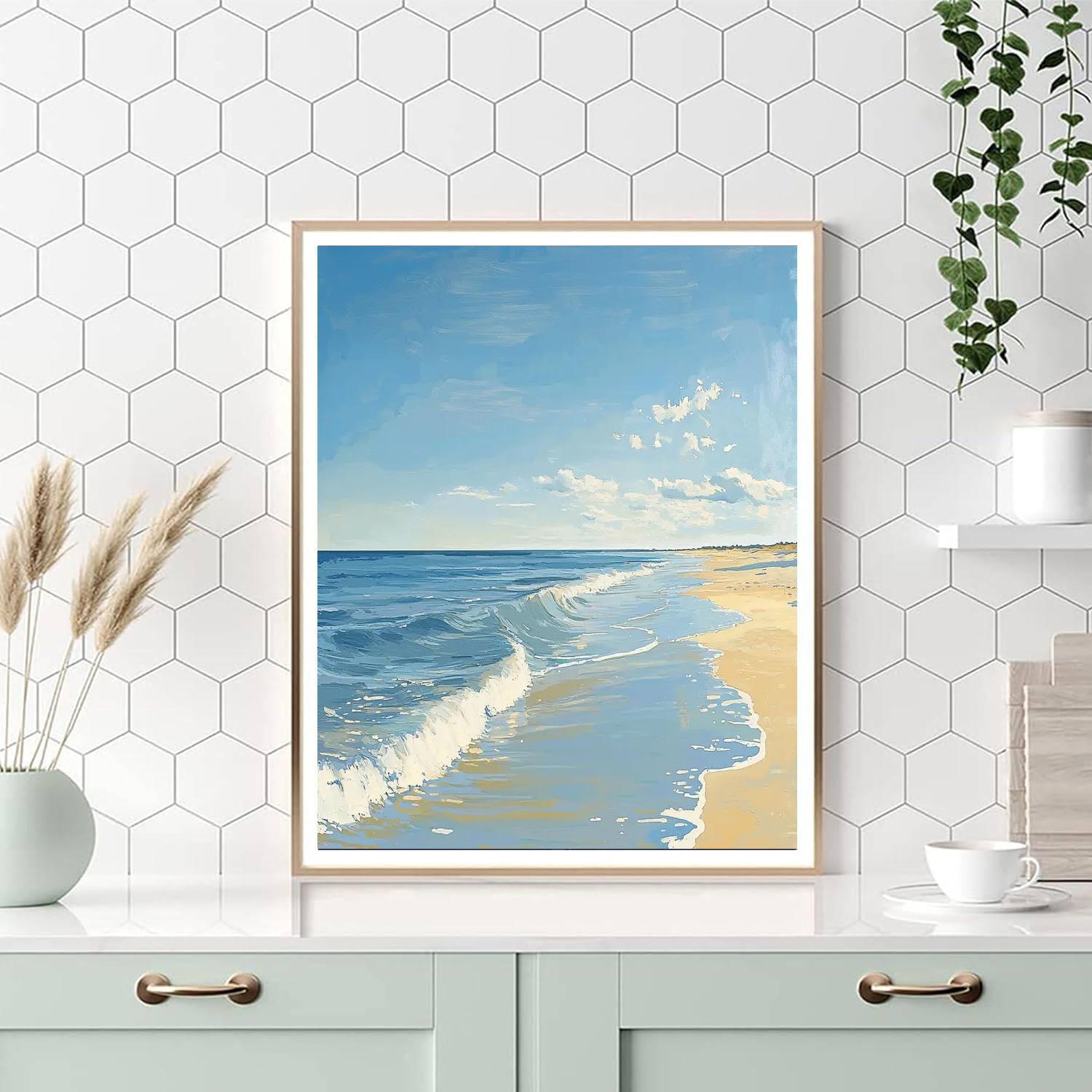 Winslow Homer Inspired Glimmering Shores  Paint By Color