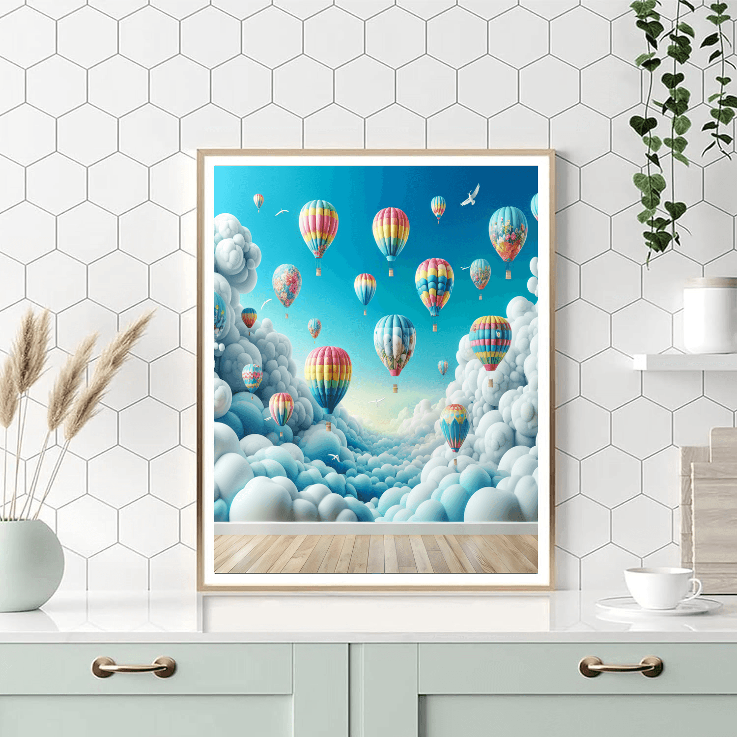 Dancing Hot Air Balloons Painting By Numbers Kit
