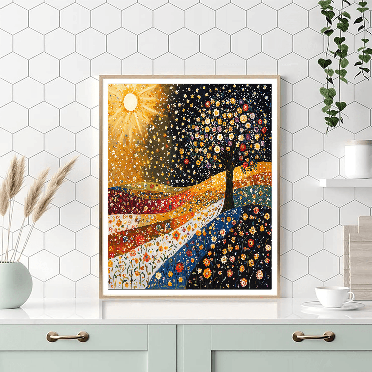 Gustav Klimt Inspired The Sweet Seasons  Painting By Numbers Kit