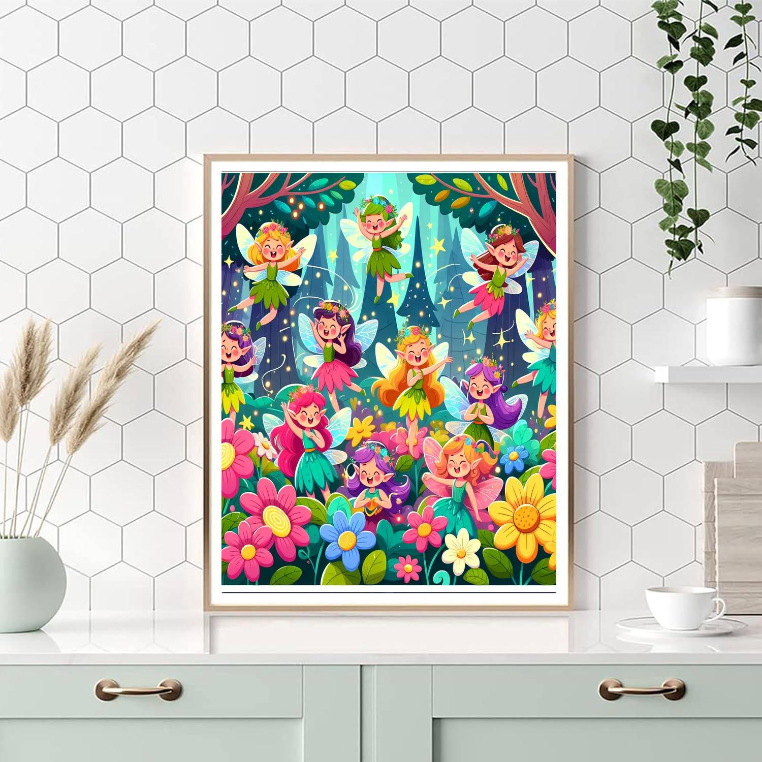 Funky Fantasy Forest DIY Paint By Numbers