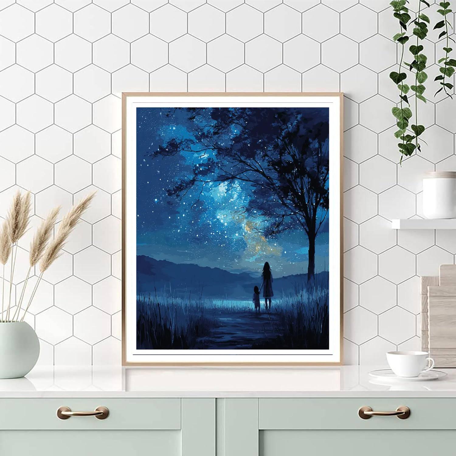 Evening Stars Number Painting