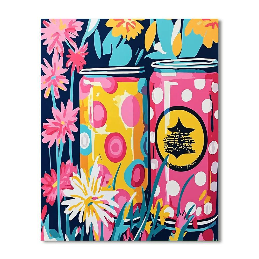 Andy Warhol Inspired Pop Art Candyland  Painting By Numbers Kit