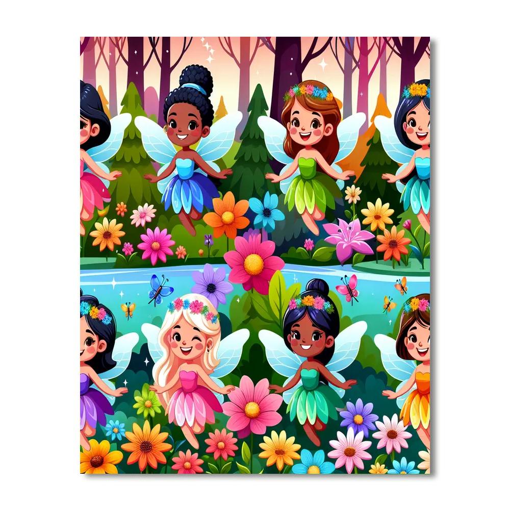 The Secret Garden Of Fairies DIY Paint By Numbers