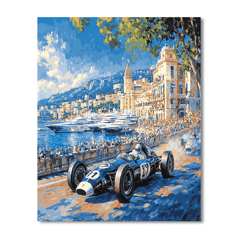 Monaco Grand Prix Paint By Numbers Kits
