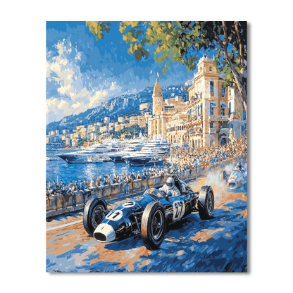 Monaco Grand Prix Paint By Numbers Kits