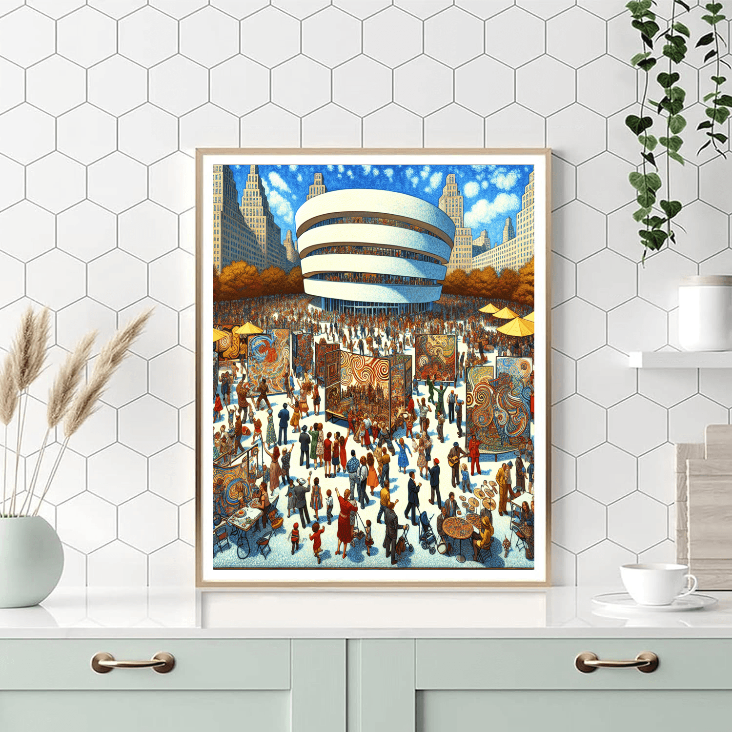 Guggenheim Museum’s Block Party - Usa Paint By Numbers Art