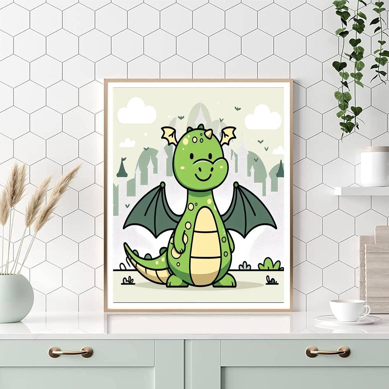 Mystical Dragon's Tale Painting By Numbers Kit
