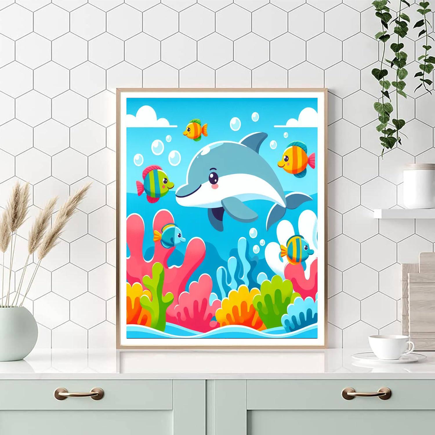 Friendly Sea Creature Exploration Painting By Numbers Kit