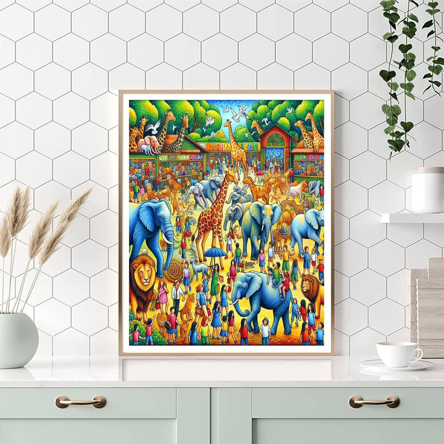 Lively Zoo Adventures Paint By Color