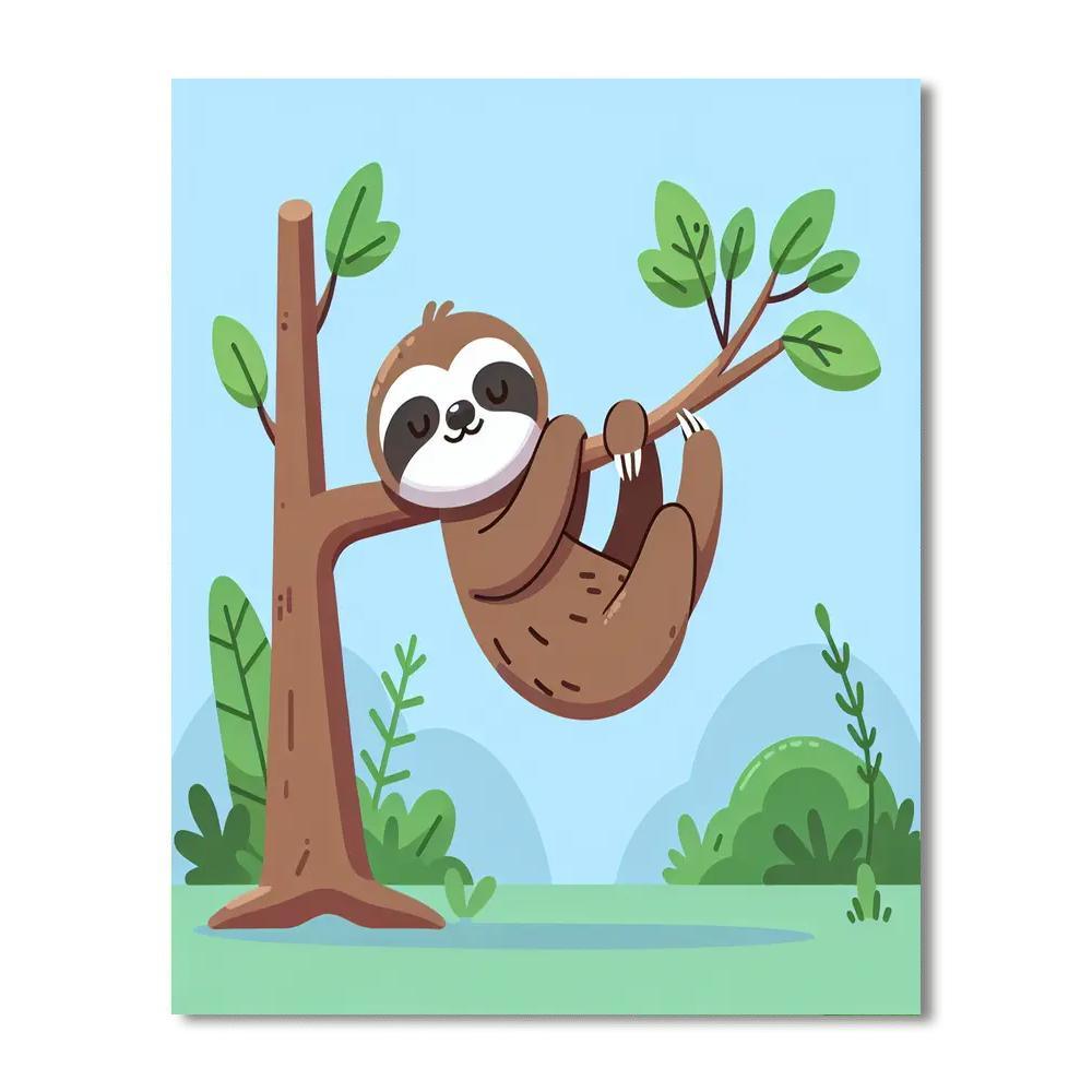 Spirited Sloth Paint By Color