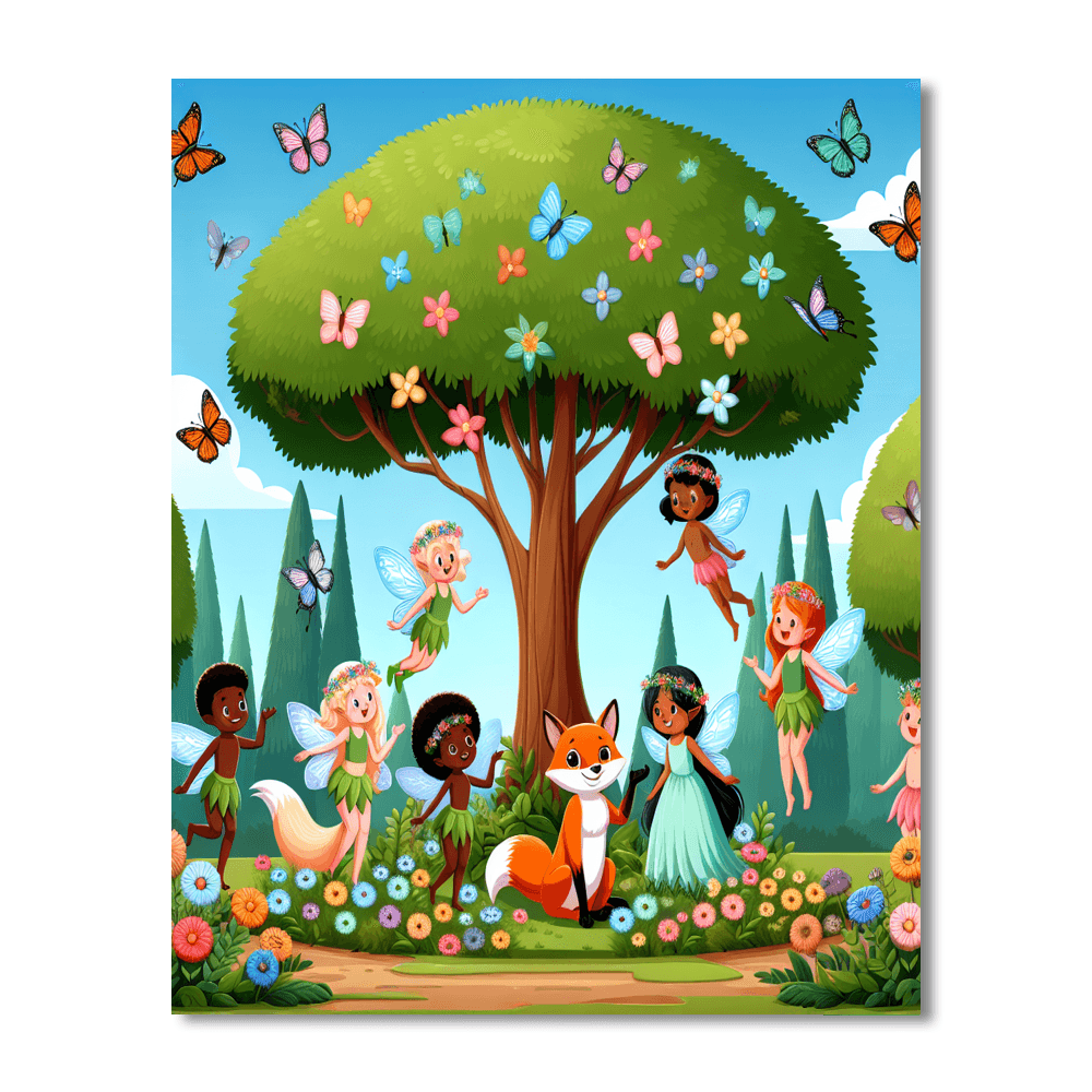 Mysterious Magical Forest Number Painting