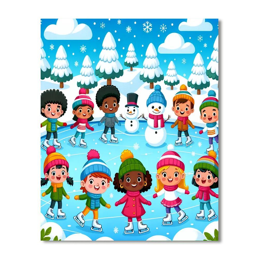 Adventure On Ice Paint By Numbers Art