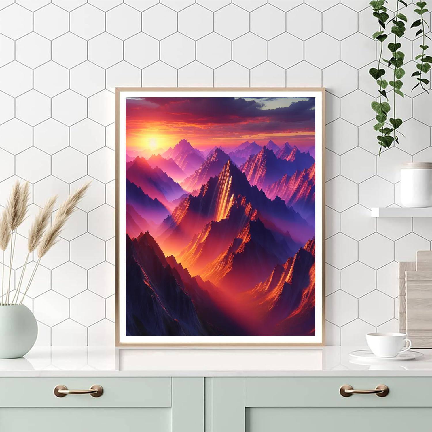 Breathtaking Mountain Views Paint By Numbers Kits