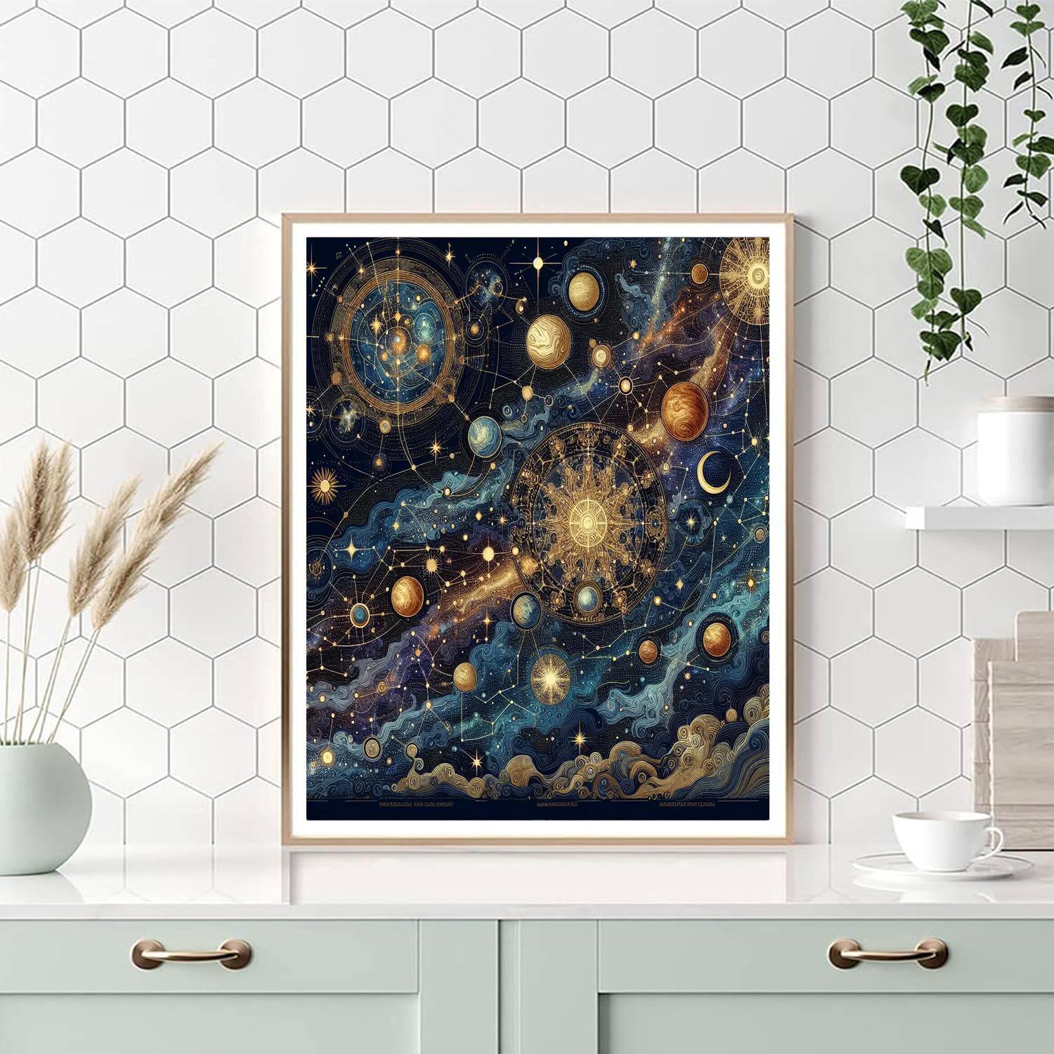 Celestial Map Of Wonders Paint By Numbers Art
