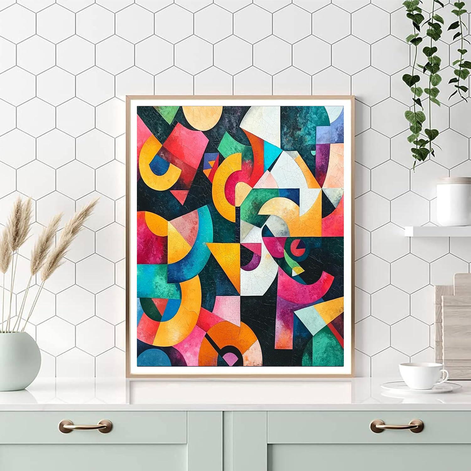 Kazimir Malevich Inspired Colorful Constructions  Paint By Color