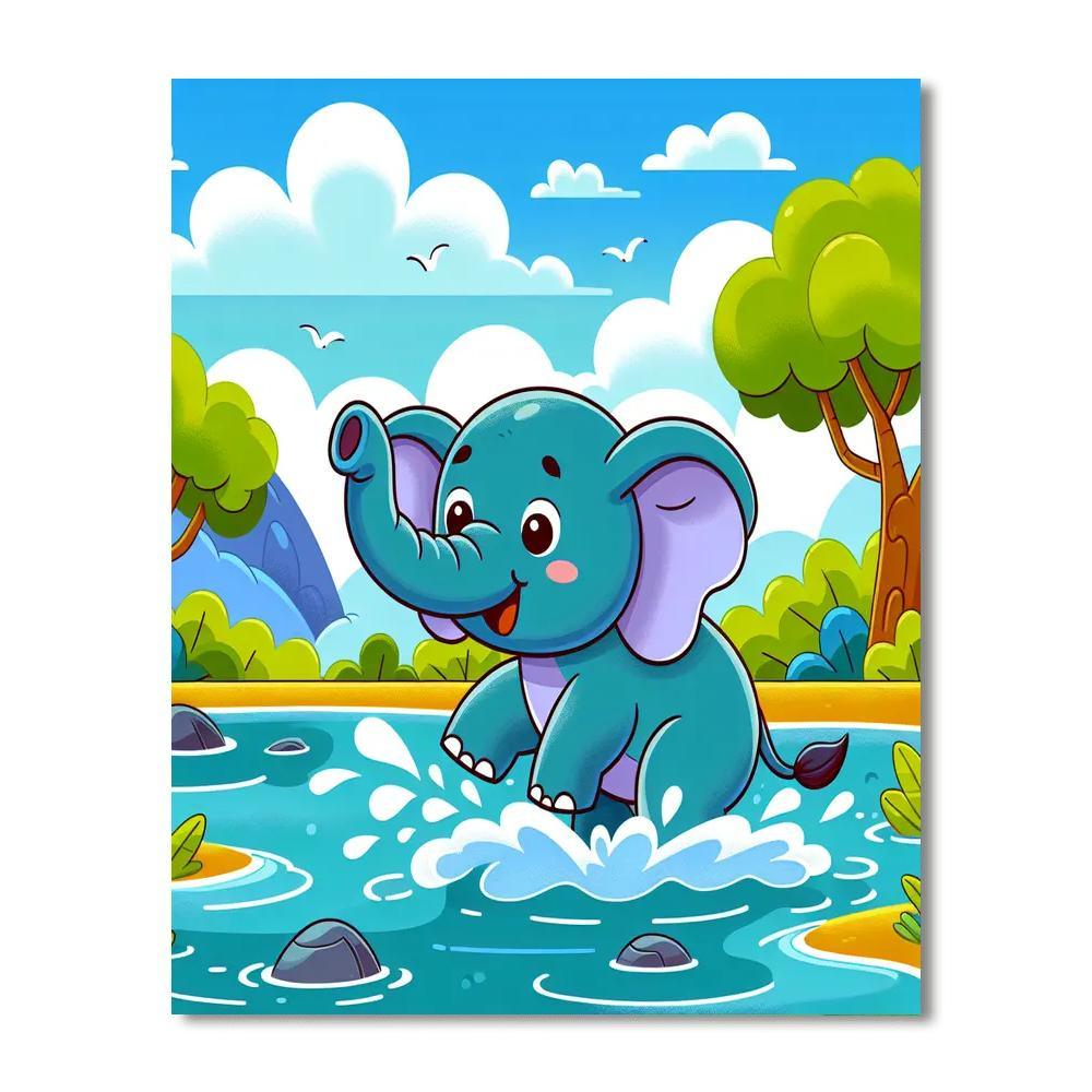 Adventurous Elephant Paint By Numbers
