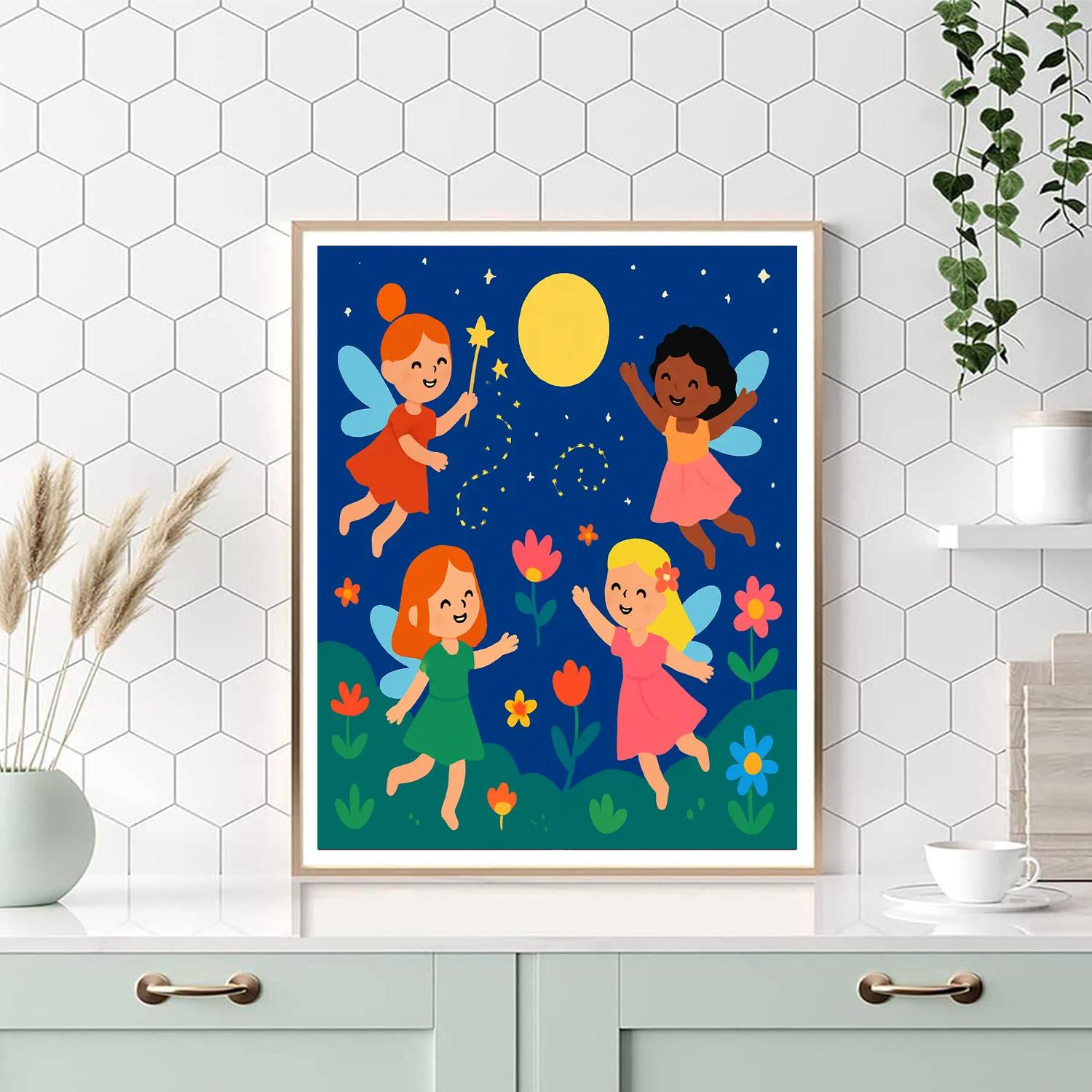 Enchanting Fairy Celebration DIY Paint By Numbers